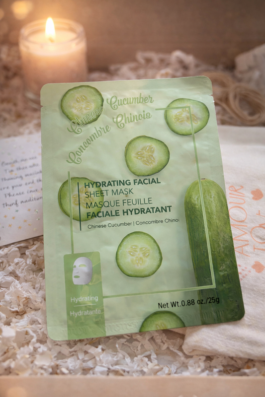 Masque visage au concombre